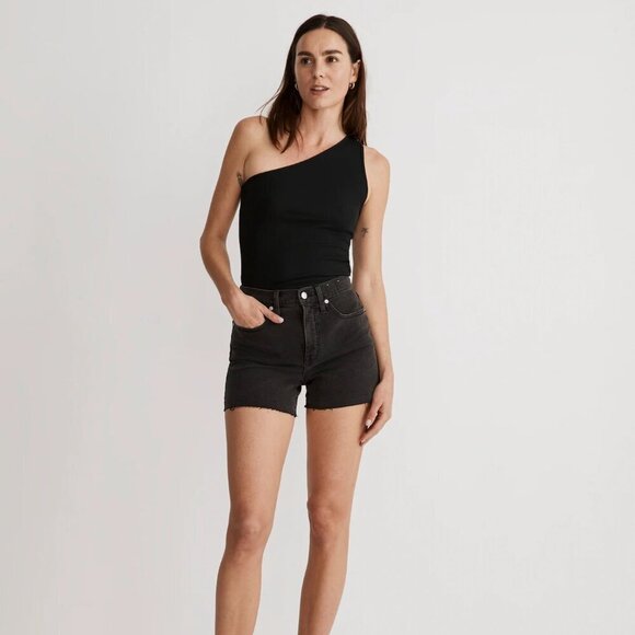 Madewell High-Rise Denim Shorts- Black- Size 27 - Picture 2 of 14